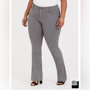 Torrid Grey Studio Ponte Stretch Trouser Pants